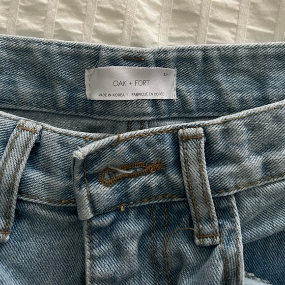 OAK + FORT Wide Leg jeans with cutout - Picture 4 of 6